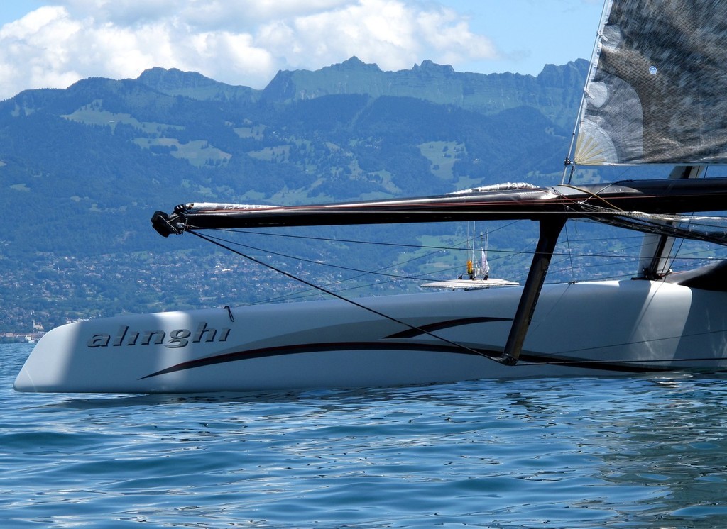 3 - Bowsprit with the gennaker rolled and the size of the rolling tack fitting is very neat and a superb piece of engineering. © Sail-World (JPJ) www.sail-world.com